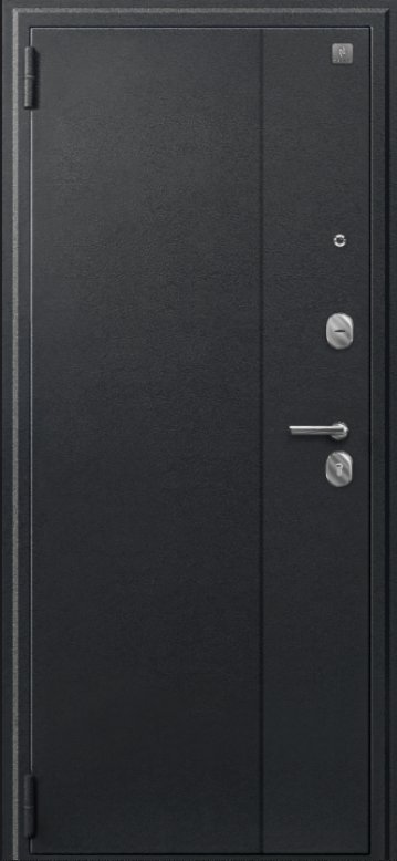 Товар Дверь A-03 черный сатин - бетон светлый DIS007330