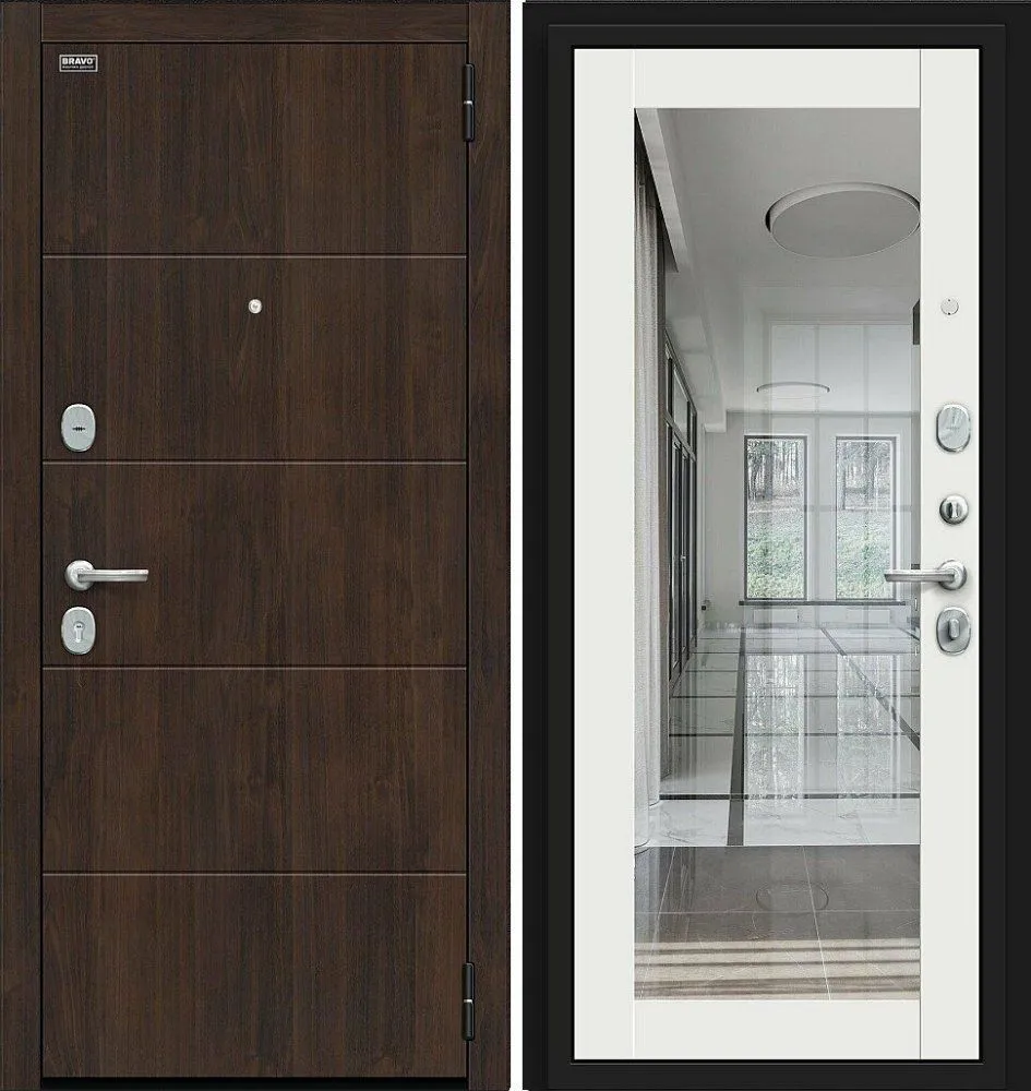 Фото Дверь Браво Флэт Kale Almon/Off-white DIS006745