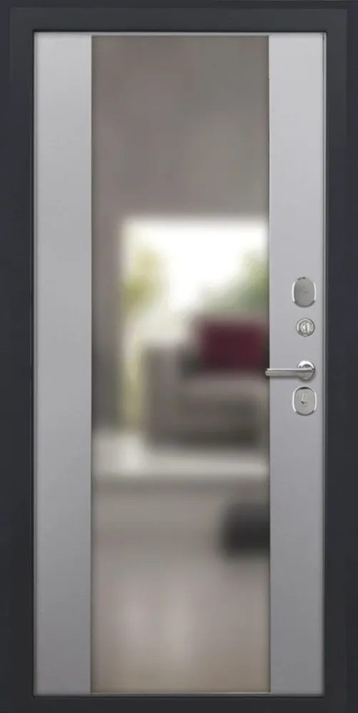 Товар Дверь ДвериПРО Модель L-49 Алиса (16мм, ПВХ софт грей, зеркало) DPRO195336