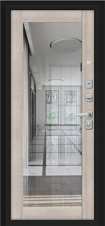 Товар Дверь Браво Флэт/BChrome Almon/Cappuccino Melinga DIS007438